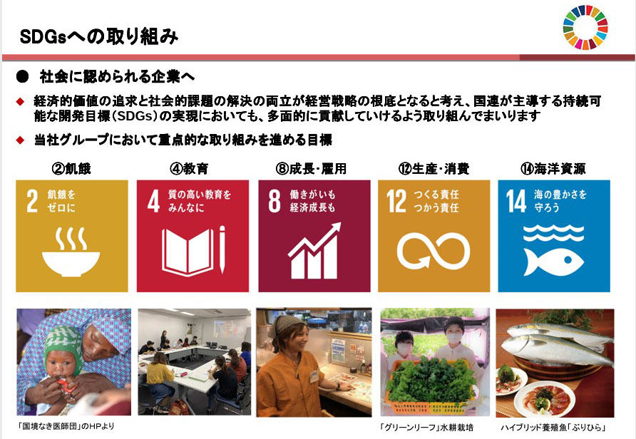 SDGsへの取り組み