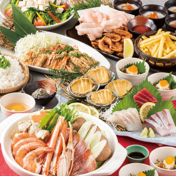 冬のプレミアムコース<br>全8品+2時間飲み放題付<br> お一人様5,000円(税込)