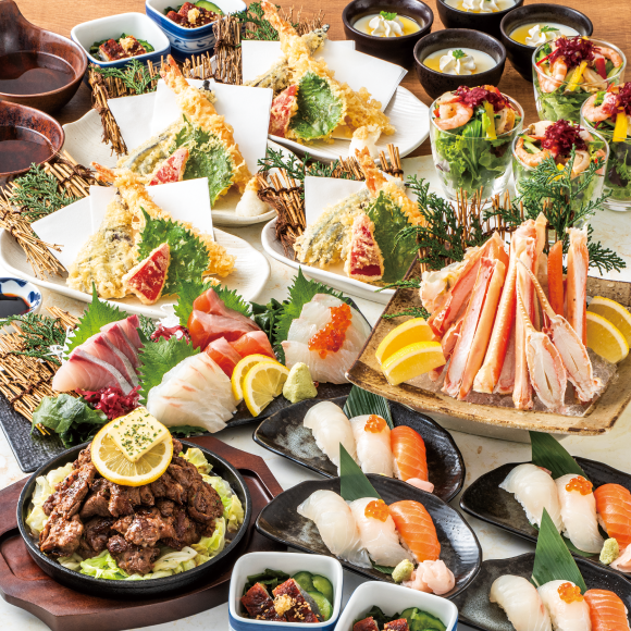 【全8品】6,000円(税込)<br>◆ お一人様飲み放題二時間付