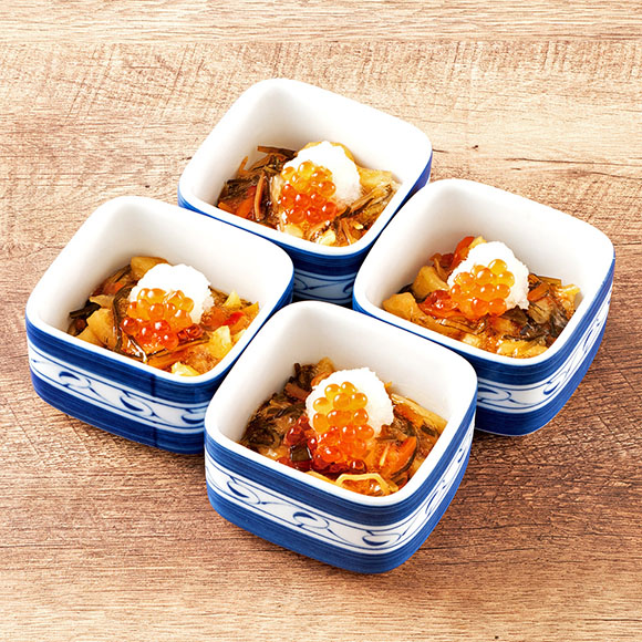 【6500円コース】<br>先付：パリパリ松前　いくらのせ