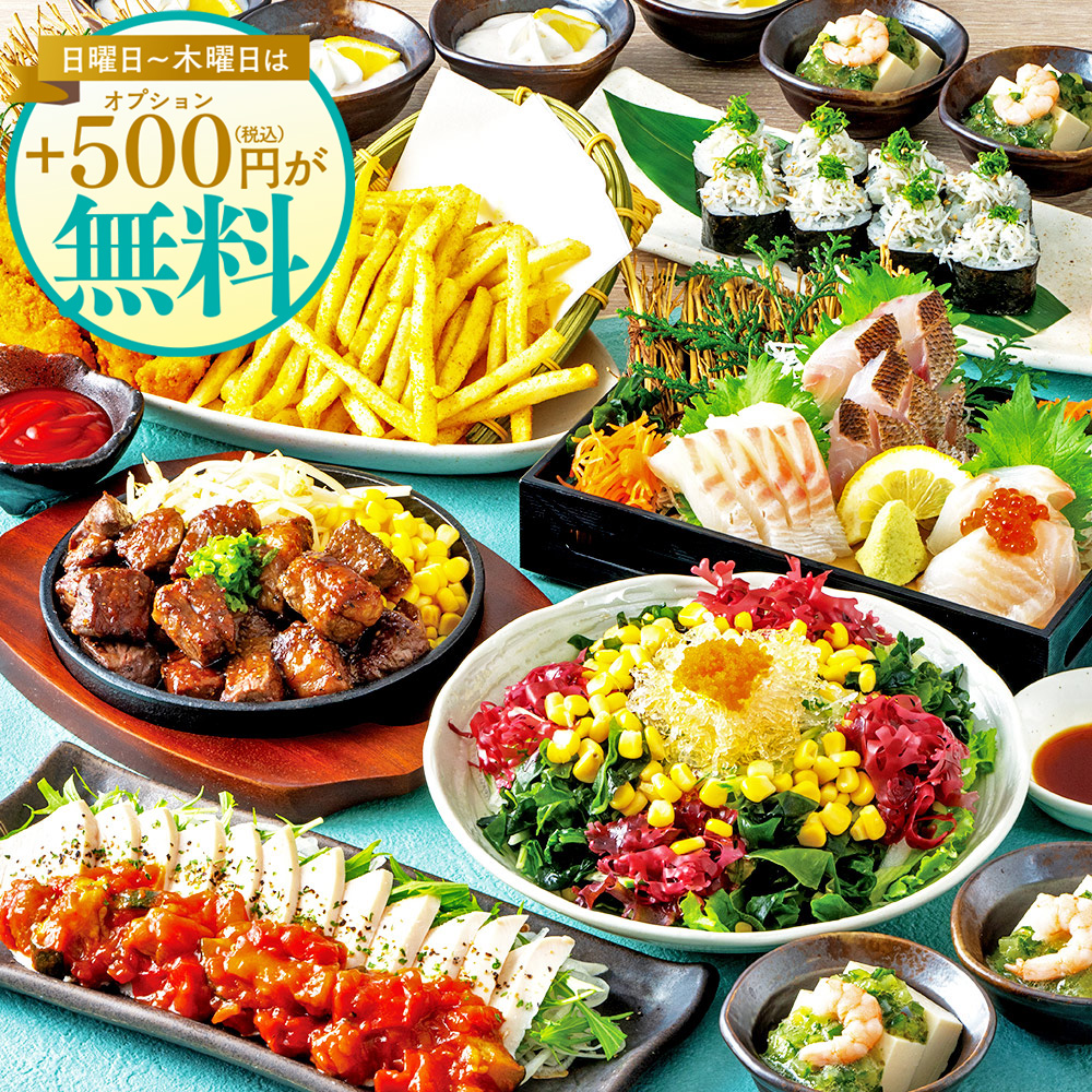 牛ステーキや刺盛り等の写真