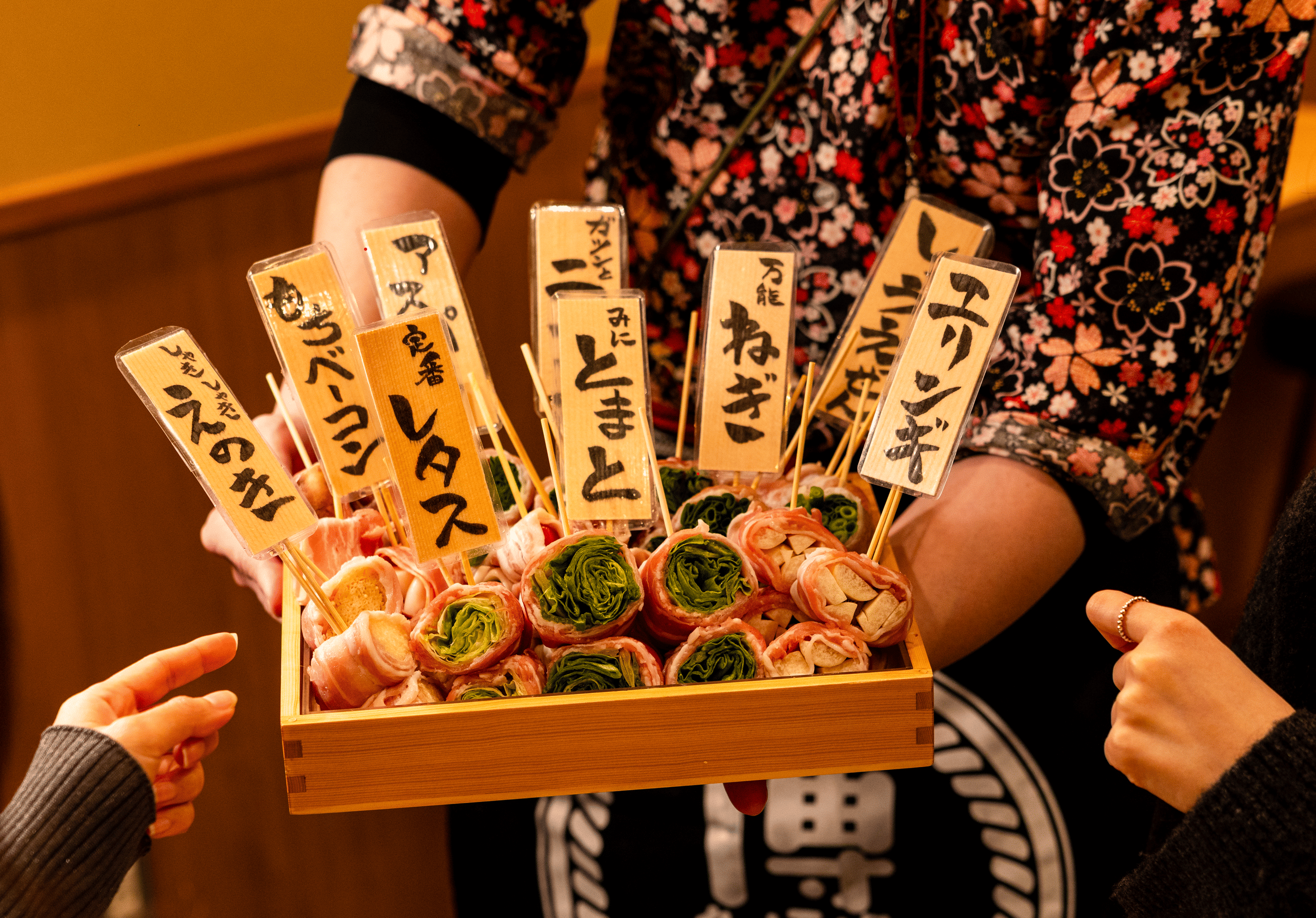 居酒屋の野菜巻き串
