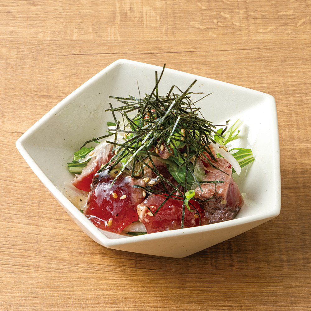 鰹のたたき ねぎ塩だれ和え<br>399円<span style=