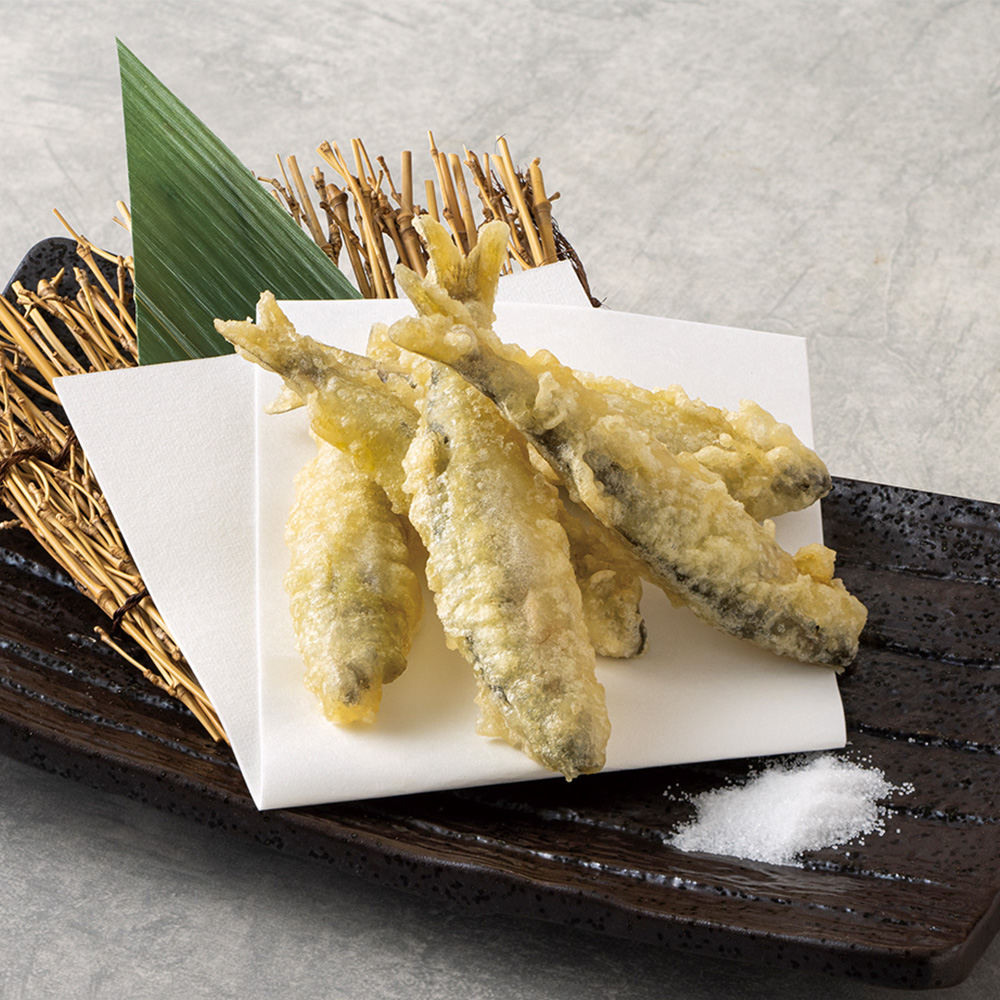 稚鮎の天ぷら<br>599円<span style=